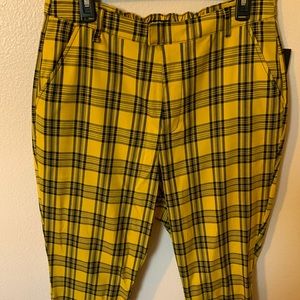 Yellow Plaid Pants